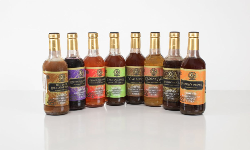 Gourmet Coffee Syrups - 6 Pack - 100% Natural - Artisanal Syrups - Elevate Your Coffee Experience with Premium Handcrafted Gourmet Coffee Syrups - Omni Coffee Brands