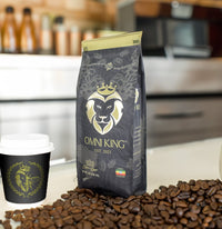 Omni King - Ethiopian Yirgacheffe Coffee Beans - Dark Roast - Single Origin - Grade 1 Specialty - 1 LB Flavored Coffee - Omni Coffee Brands